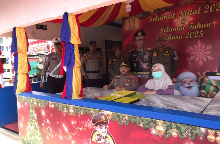 Kapospam Iptu Hadi Lubis Pimpin Apel Pagi Pengamanan Pos PAM KM 10 Tanjungpinang