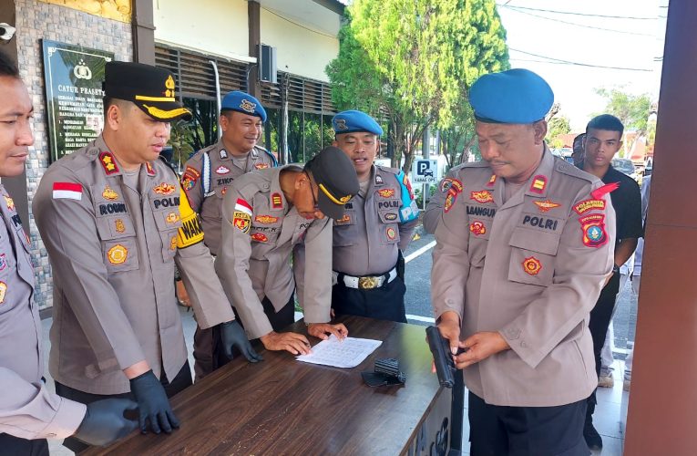 Polresta Tanjungpinang Gelar Pengecekan Senpi Anggota, Serentak di Seluruh Indonesia