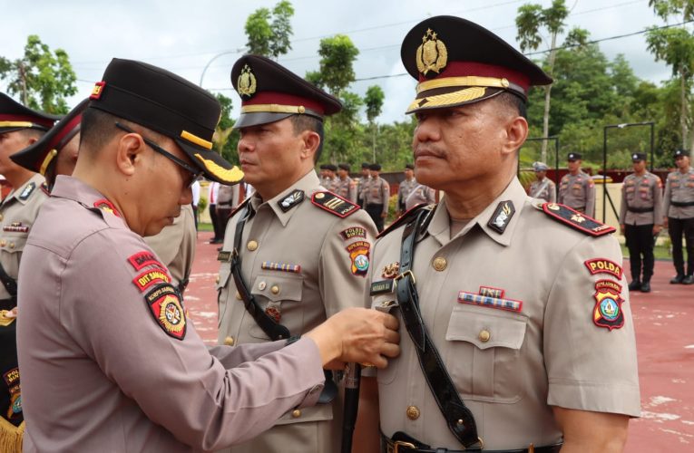 Kapolres Bintan Pimpin Upacara Sertijab Kasat Binmas dan Kapolsek Bintan Utara
