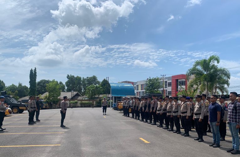 Polresta Tanjungpinang Amankan Rapat Pleno Terbuka Penetapan Calon Terpilih Walikota dan Wakil Walikota Pilkada 2024