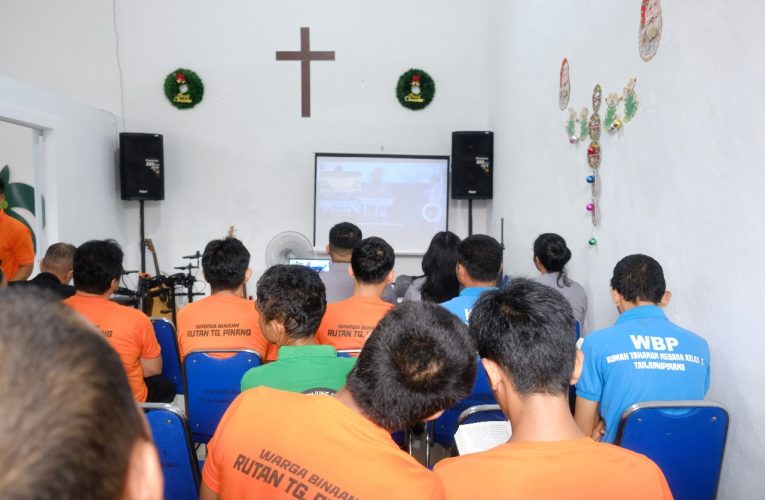 Rutan Tanjungpinang Gelar Doa Bersama di Tengah Cuaca Buruk