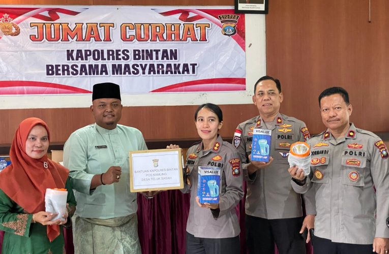 Kapolres Bintan Ajak Masyarakat Jadi Polisi Bagi Diri Sendiri dalam Jumat Curhat