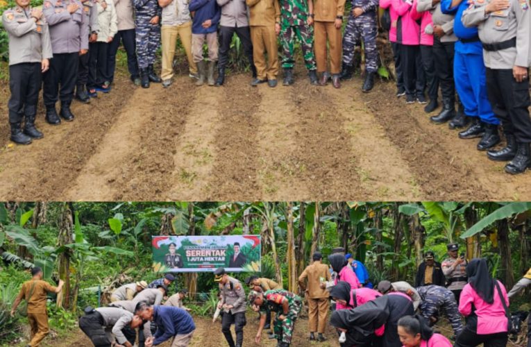 Wujud Nyata Ketahanan Pangan Nasional: Polres Anambas Gelar Penanaman Jagung Serentak 1 Juta Hektar