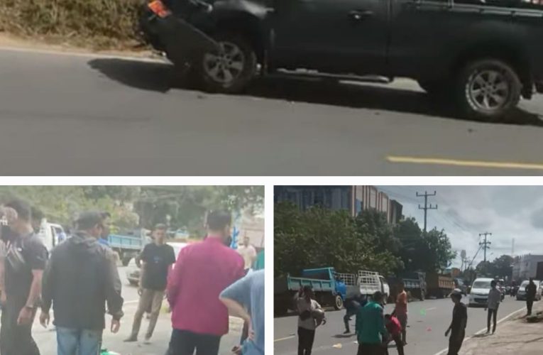 Kecelakaan Beruntun di KM 16 Bintan: Mobil Dinas TNI Tabrak Pick-up, Bocah SD Tak Sadarkan Diri