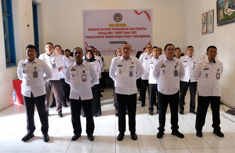 Rutan Tanjungpinang Ikuti Apel Pagi Virtual, Dukung Sinergi Transisi Pemerintahan