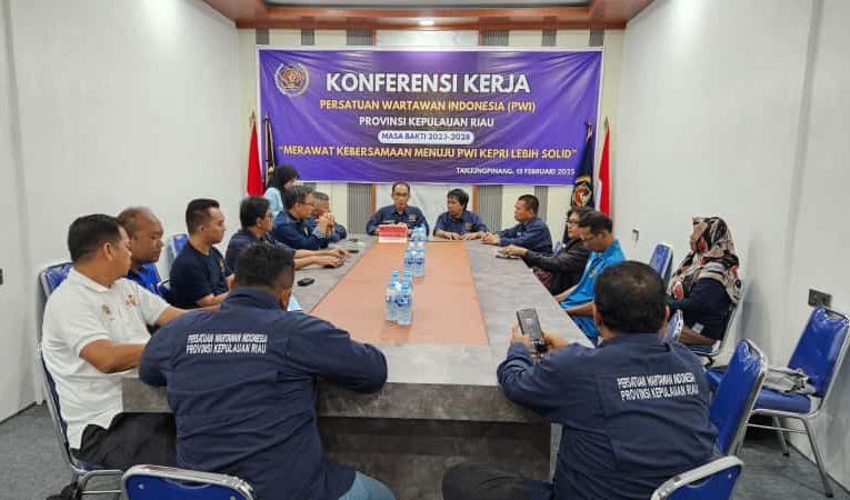Konferensi Kerja PWI Kepri Dihadiri Seluruh PWI Kabupaten Kota se Kepri 