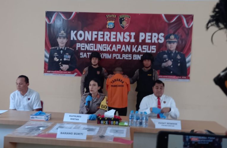 Polres Bintan Gelar Konferensi Pers Ungkap Kasus Curanmor, Lima Unit Sepeda Motor Diamankan