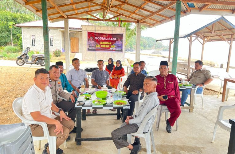Satreskrim Polres Anambas Sosialisasikan Pencegahan TPPO dan Bahaya Judi di Desa Tiangau