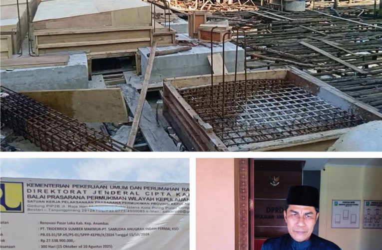 Perubahan Tiang Pancang Menjadi Tiang Cor di Proyek Pasar Loka Anambas Tuai Sorotan Publik