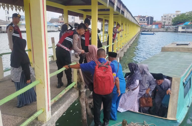 Arus Penyeberangan Laut Ke Destinasi Wisata Religi Pulau Penyengat Diamankan Polisi
