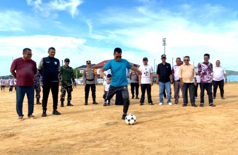 Bupati Anambas Resmi Membuka Turnamen Sepak Bola HUT Desa Ladan ke-53