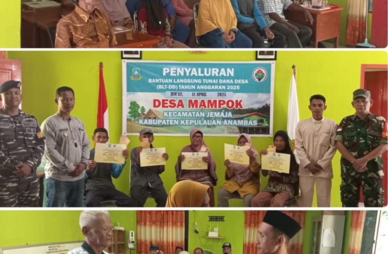 Kades Mampok Darmawizar Kembali Salurkan BLT-DD April kepada 29 KPM