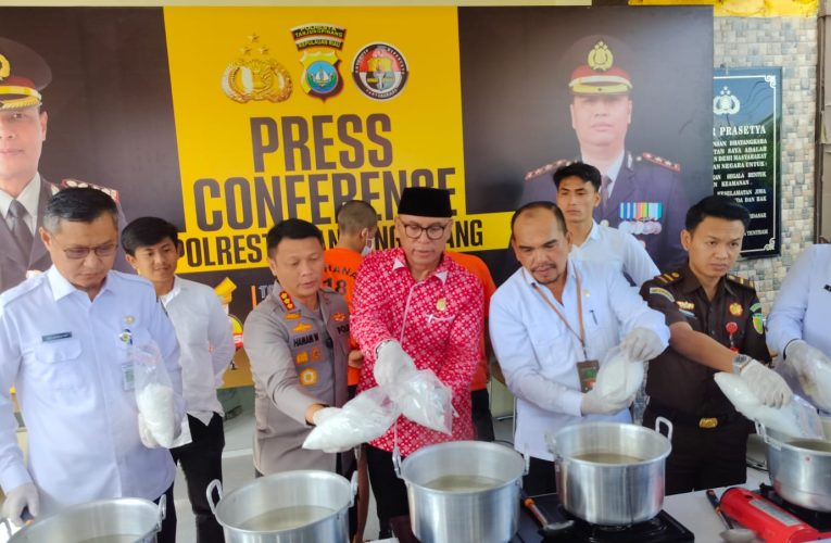 Polresta Tanjungpinang Musnahkan Hampir 10 Kg Narkoba, Selamatkan 50 Ribu Jiwa dari Ancaman Sabu