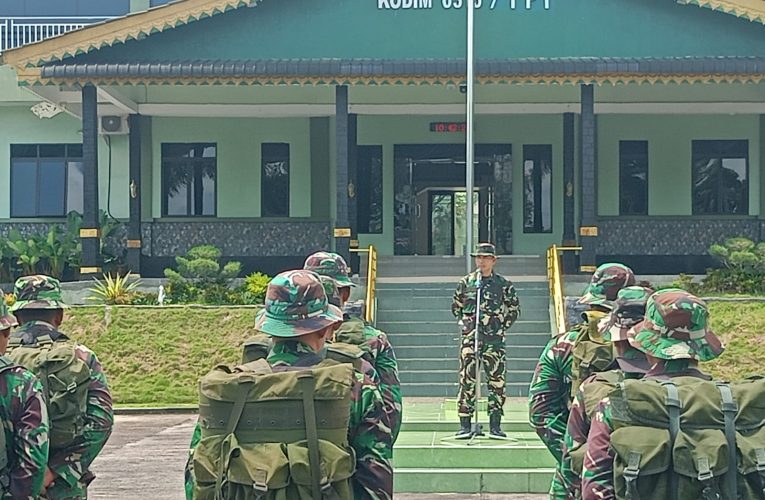 Kodim 0315 Tanjungpinang Gelar Apel Kesiapan Satgas TMMD ke-124 di Kabupaten Lingga