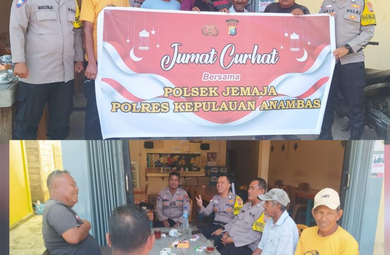 Lewat Program Jumat Curhat, Polsek Jemaja Aktif Dengarkan Keluhan dan Informasi Warga