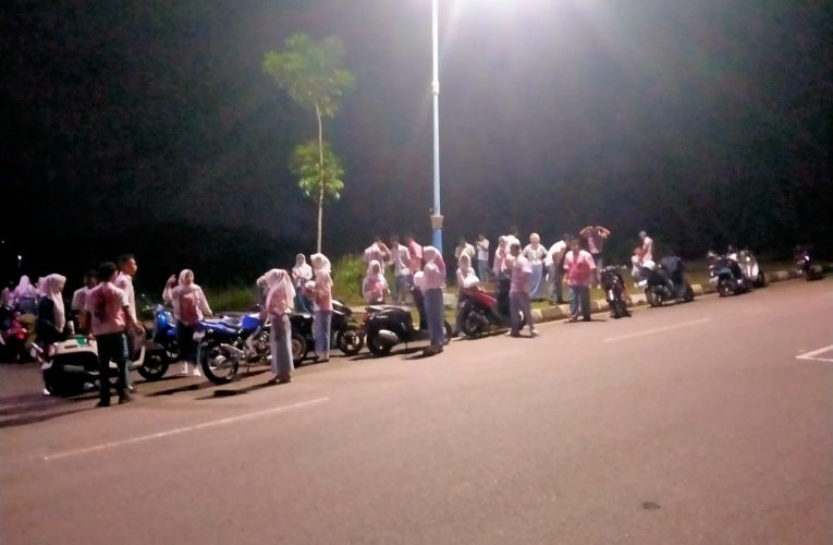 Polisi dan Satpol PP Bubarkan Kerumunan Siswa di Tanjung Siambang Dompak