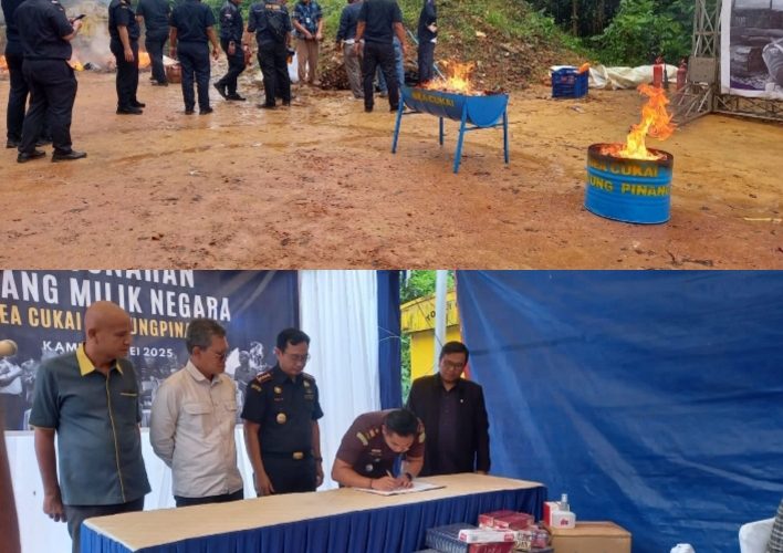 Bea Cukai Tanjungpinang Musnahkan Barang Ilegal Senilai Rp5,3 Miliar di TPA Ganet