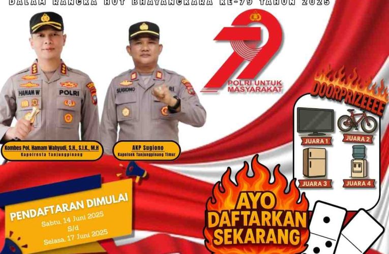 Final Turnamen Domino HUT Bhayangkara ke-79 Digelar Minggu Malam, Siapkan Doorprize dan Hiburan Menarik!