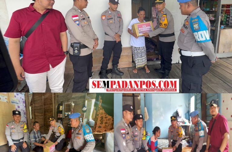 Sambut HUT Bhayangkara ke-79, Polsek Jemaja Salurkan Sembako untuk Warga yang Membutuhkan