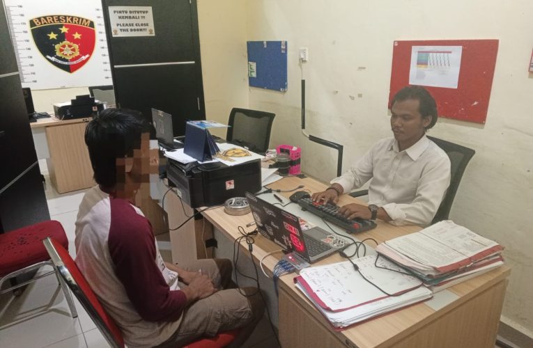 Satreskrim Polres Anambas Amankan Pelaku Pencurian Barang Bagan di Teluk Buluh