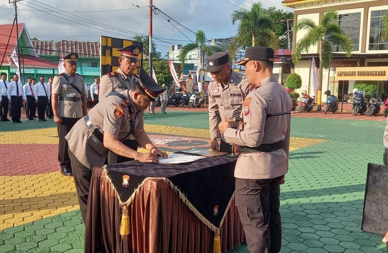 Kapolresta Tanjungpinang Pimpin Sertijab Pejabat Utama, Soroti Kesetaraan Gender dalam Polri