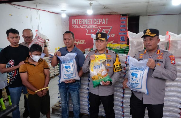 Polda Riau Tetapkan Distributor Pengoplos 9 Ton Beras Reject Jadi Tersangka