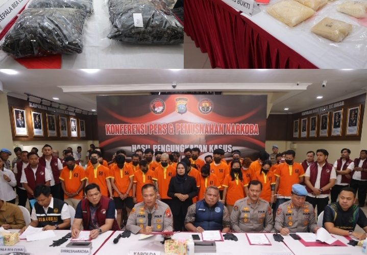 Polda Kepri Musnahkan Narkotika Hasil Pengungkapan 26 Kasus, Selamatkan Puluhan Ribu Jiwa Masyarakat