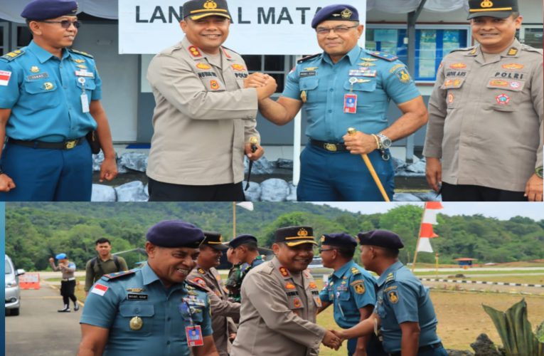 Perkuat Sinergitas TNI-Polri di Perbatasan, Kapolres Anambas Kunjungi Lanudal Palmatak