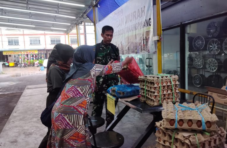 Kodim 0315/Tanjungpinang Gelar Gerakan Pangan Murah, Sasar Masyarakat Kurangi Beban Ekonomi