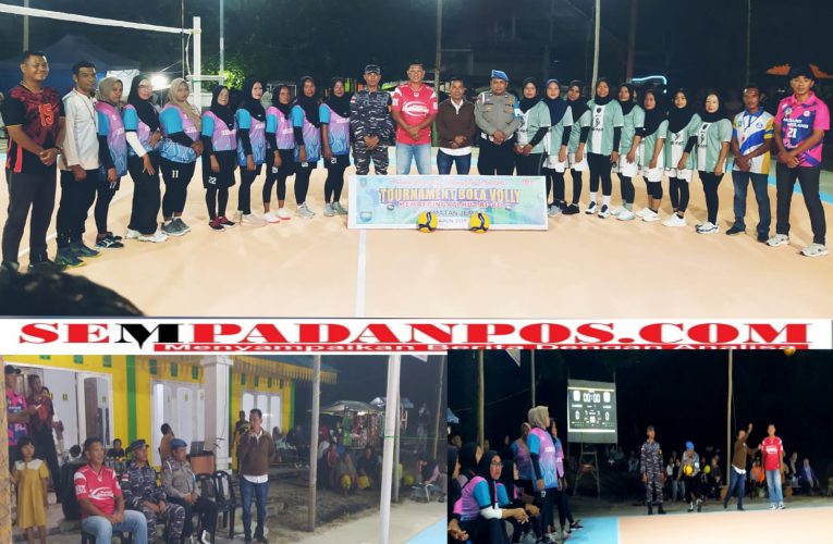 Semarak HUT RI ke-80, Camat Jemaja Resmi Buka Turnamen Poly Ball di Letung