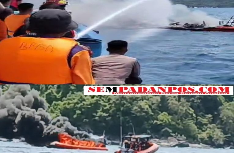Speed Boat Milik BPBD Anambas Terbakar di Perairan Tarempa, Tidak Ada Korban Jiwa