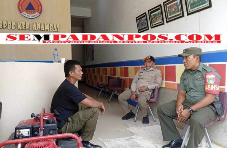 Perkuat Sinergi Penanggulangan Bencana, Serda Dandang Suharyadi Gelar Komsos dengan BPBD Anambas