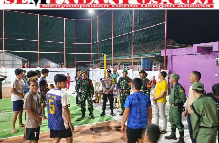 Koramil 02/Tarempa Dukung Patroli Humanis Tiga Pilar Desa Sri Tanjung