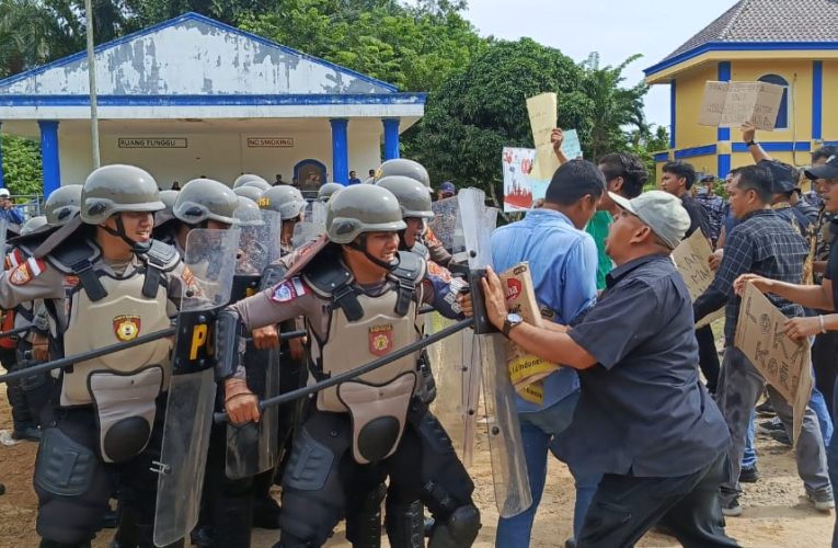 Polres Anambas Gelar Simulasi Pengamanan Objek Vital Nasional di PT. Matak Base