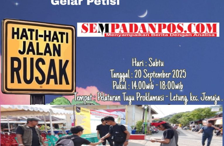 Komunitas JEMBALANG Galang Petisi Dukungan Perbaikan Jalan di Jemaja