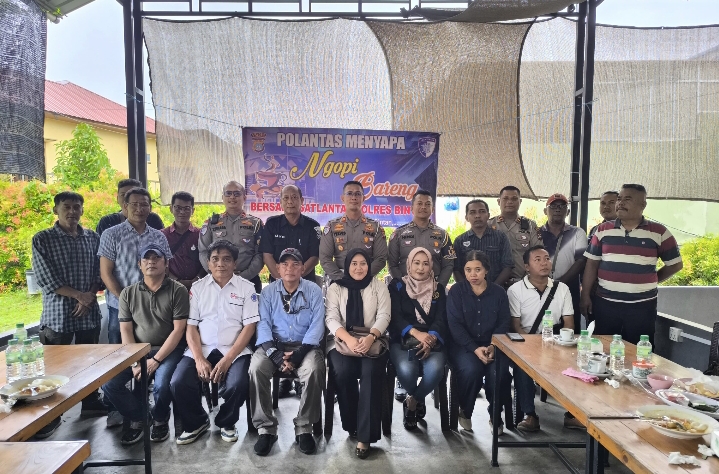 Satlantas Polres Bintan Gelar Coffee Morning Bersama Media, Bahas Keselamatan Lalu Lintas dan Kamtibmas