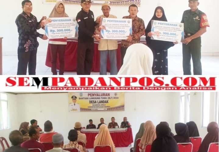 Pemdes Landak Salurkan BLT Dana Desa September kepada 27 KPM