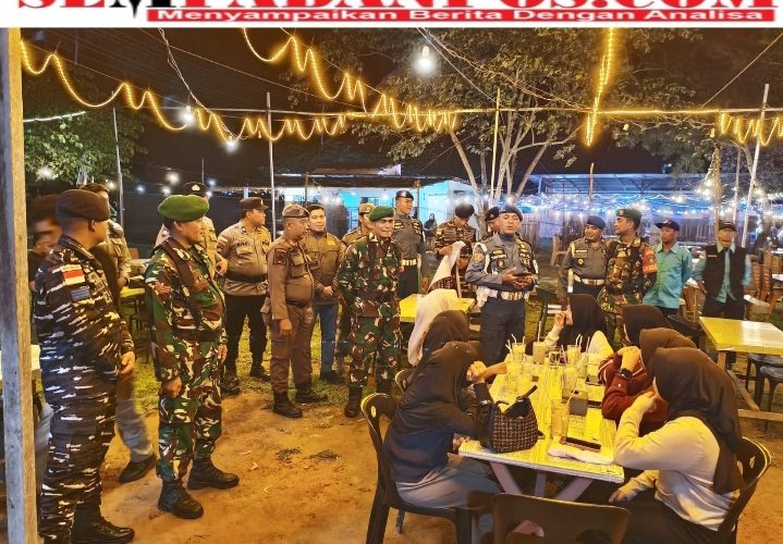 Peringati HUT TNI ke-80, Koramil 02/Tarempa Gelar Patroli Gabungan Jaga Kamtibmas di Anambas