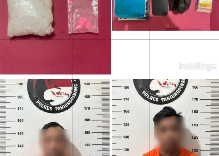 Satresnarkoba Tanjungpinang Tangkap Dua Pengedar Narkoba, Sita Ratusan Gram Sabu dan Ratusan Butir Ekstasi