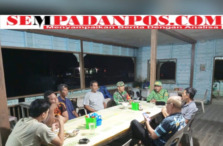 Koramil 04/Letung Gelar Patroli Pos Kamling di Desa Kuala Maras, Wujud Sinergi Jaga Keamanan Wilayah