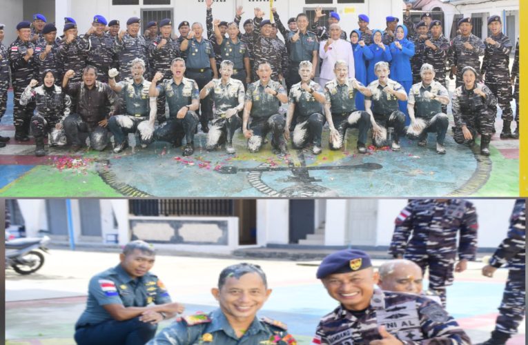Lanal Tarempa Gelar Acara Laporan Korps Kenaikan Pangkat Perwira, Danlanal: Kenaikan Pangkat Adalah Penghargaan Atas Dedikasi dan Integritas