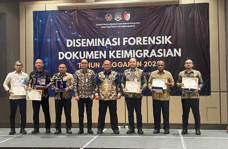 Kantor Imigrasi Tanjungpinang Raih Penghargaan Terbaik Nasional dalam Pengelolaan Laporan Forensik Dokumen Keimigrasian