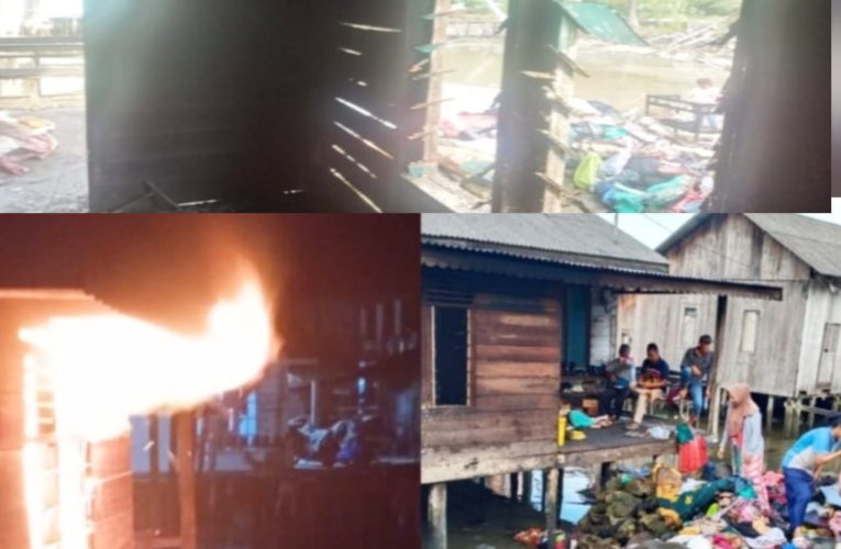 Rumah Warga di Kelurahan Letung Hangus Terbakar Saat Penghuninya Tertidur Pulas