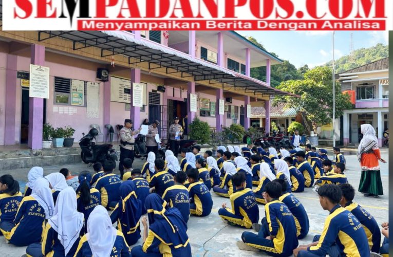 Polsek Siantan Sosialisasikan SMA Kemala Taruna Bhayangkara di SMP Negeri 2 Siantan