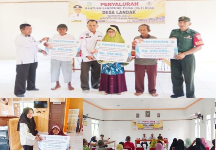 Kepala Desa Landak Amirullah Menyalurkan BLT Dana Desa Kepada 27 KPM Bulan Oktober Tahun 2025