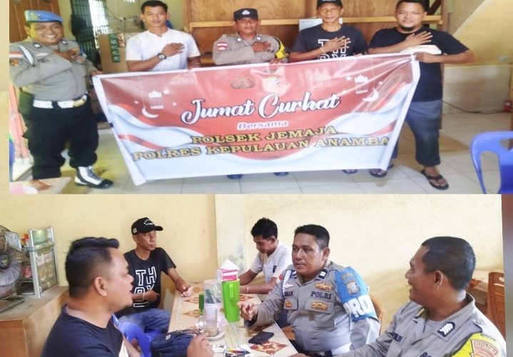 Dekatkan Polisi dengan Warga, Polsek Jemaja Gelar “Jumat Curhat Kamtibmas” di Kelurahan Letung