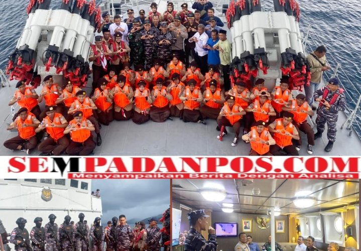 Lanal Tarempa Gelar Coffee Morning dan Joy Sailing di Atas KRI Tjiptadi-381: Perkuat Sinergitas Maritim di Anambas