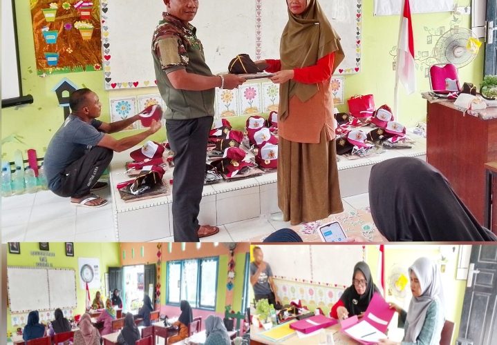 SDN 009 Landak Laksanakan Pembagian Hasil PTS dan Penyerahan Bantuan Seragam Sekolah dari Pemerintah Daerah