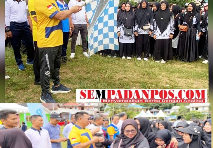 Bupati Anambas Aneng Resmi Buka Jalan Santai HUT PGRI ke-80, Ribuan Peserta Padati Lapangan Sulaiman Abdullah