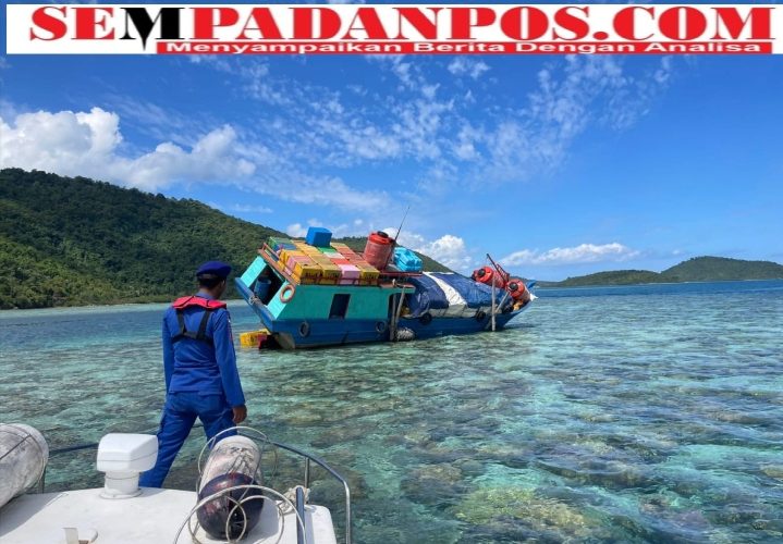 KM Murni Jaya Kandas di Terumbu Karang Anambas, Satpolairud Gerak Cepat Evakuasi Kru